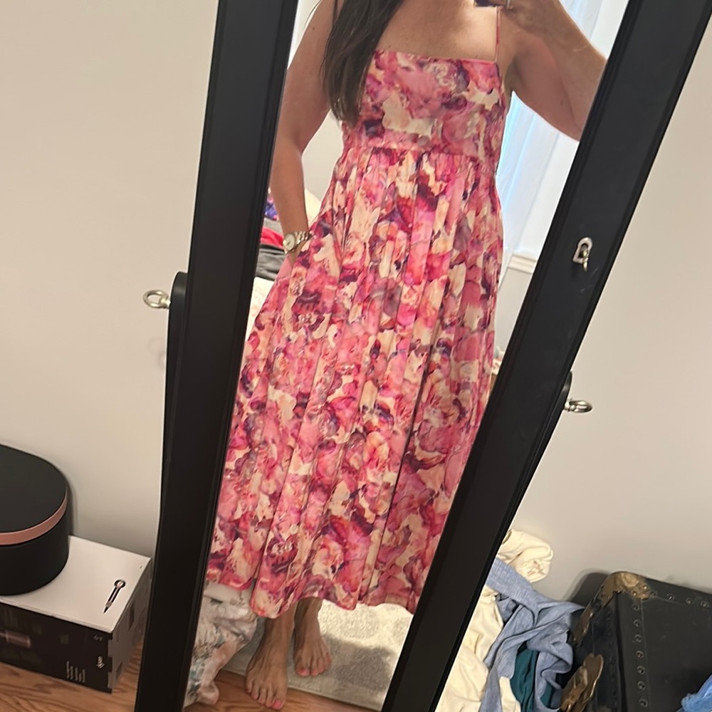 Cami NYC Strapless Floral Dress